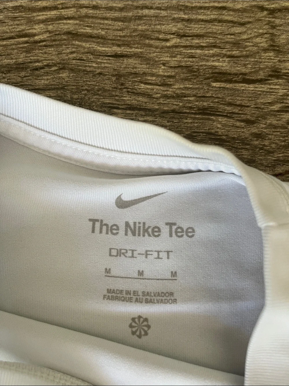 Nike White Short Sleeve Tee with Black Swoosh